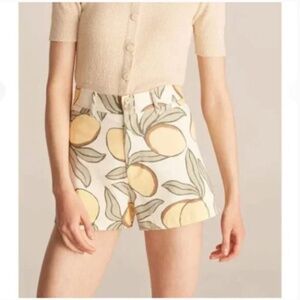 NWT Rebecca Taylor Lemon Print Shorts Sz.14